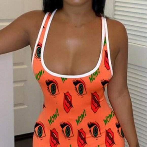 Bodycon Jumpsui Women's Bodysuit Rompe Size-XL - Picture 3 of 3